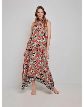 Vestido S/Mangas-Al Cuello...