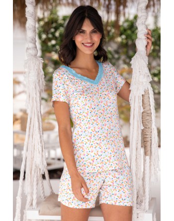Pijama Mujer Corto-Pico...