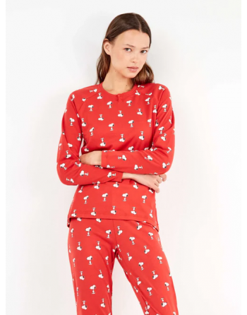 Pijama Mujer- Largo- Caras...