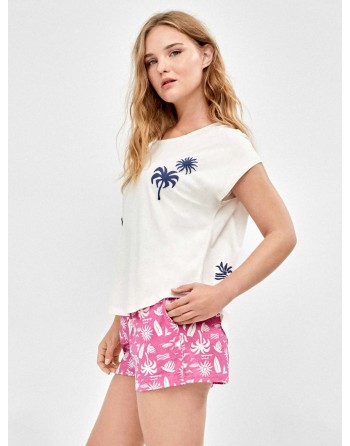 Pijama Corto-Palmera-Gisela